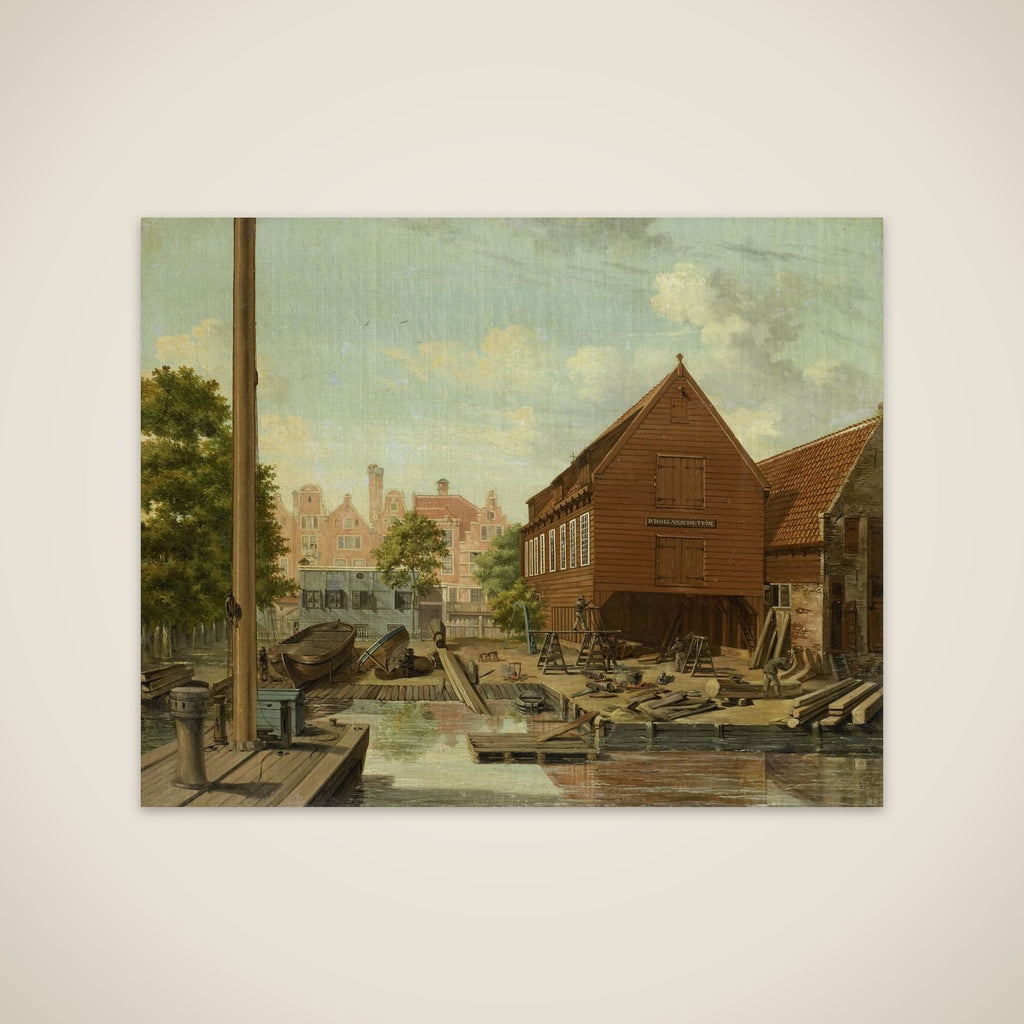 The Shipyard 'D'Hollandsche Tuin' on Bickers Eiland, Amsterdam unframed print