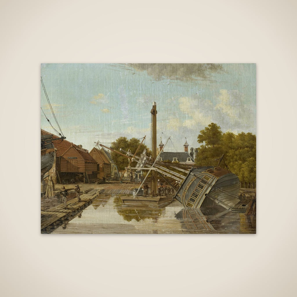 The Shipyard 'St Jago'on Bickers Eiland, Amsterdam unframed print