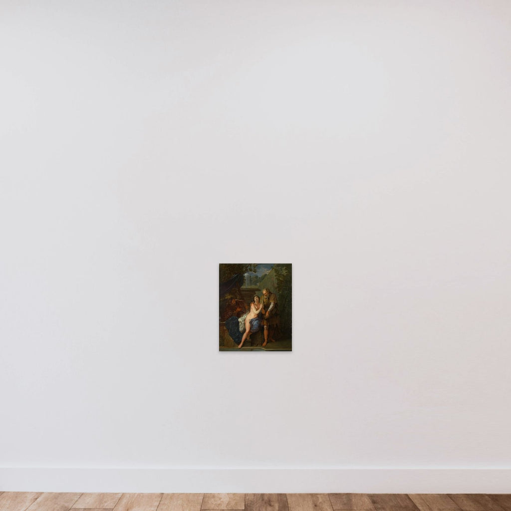 Susanna and the Elders unframed — shown to scale
