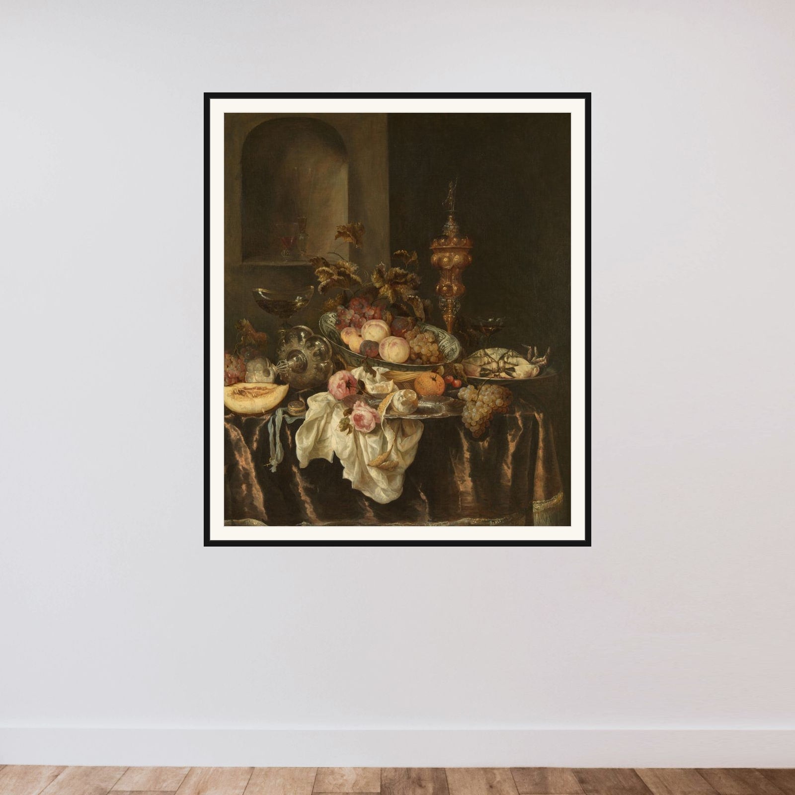 Still Life framed — shown to scale