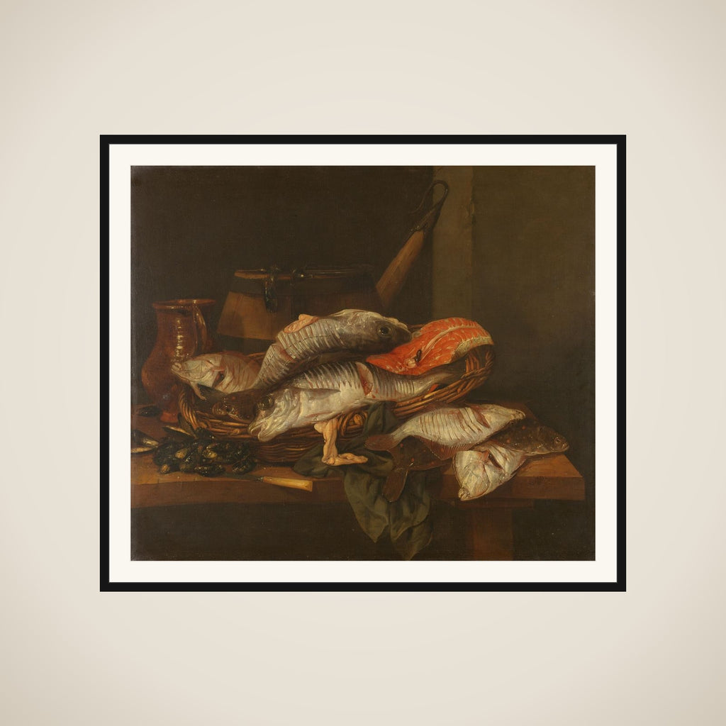 Still Life with Fish framed