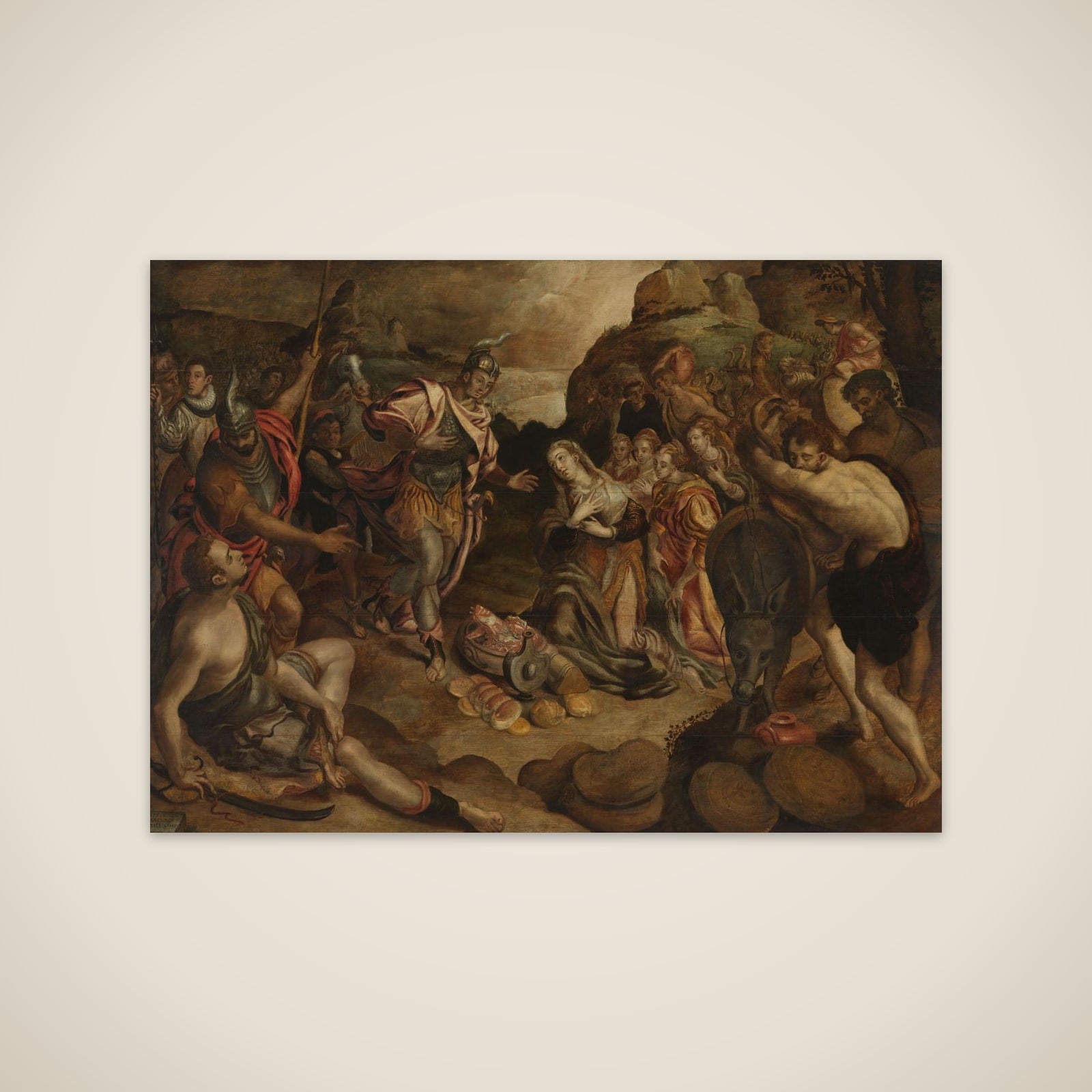 The Meeting of David and Abigail unframed print