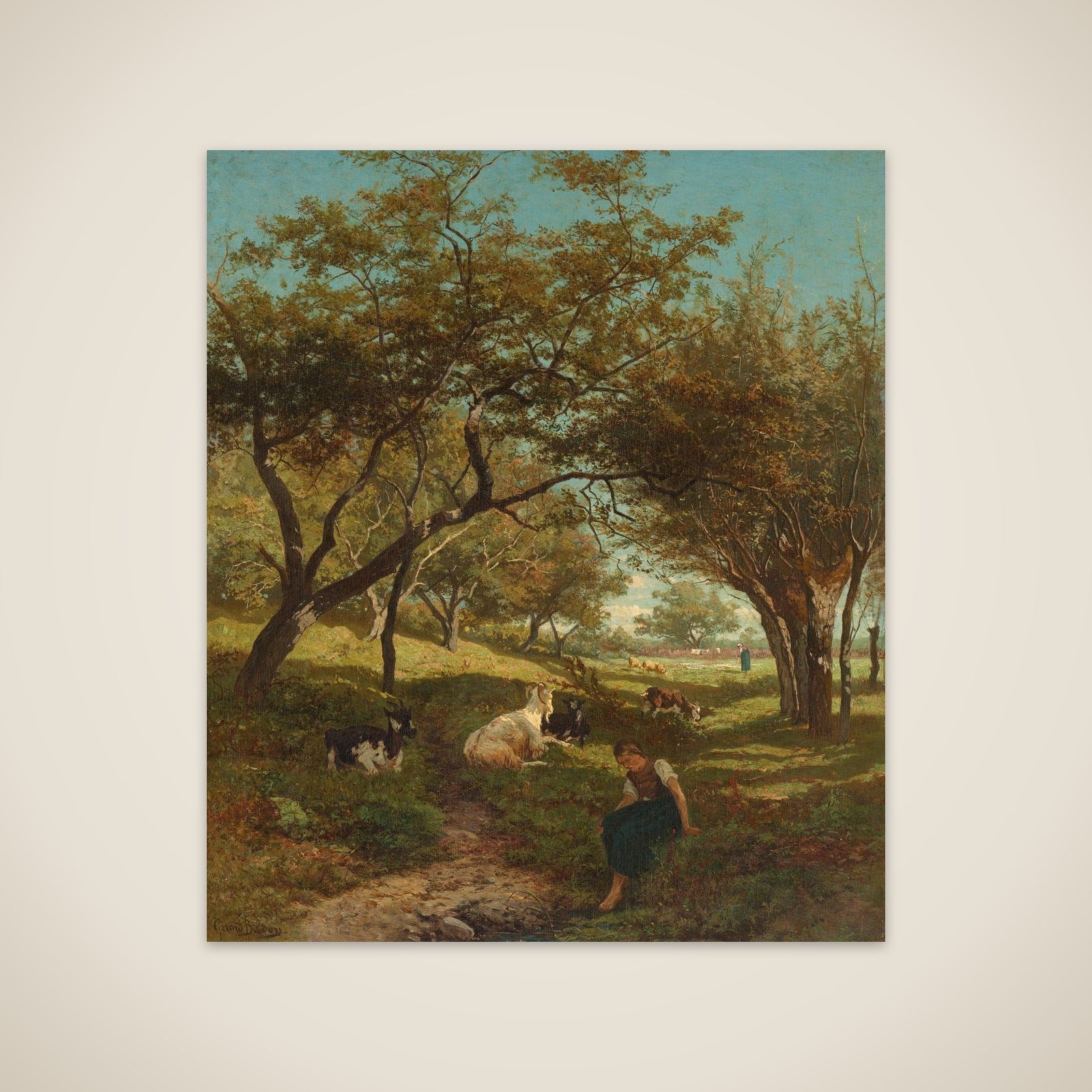 The Goatherdess unframed print