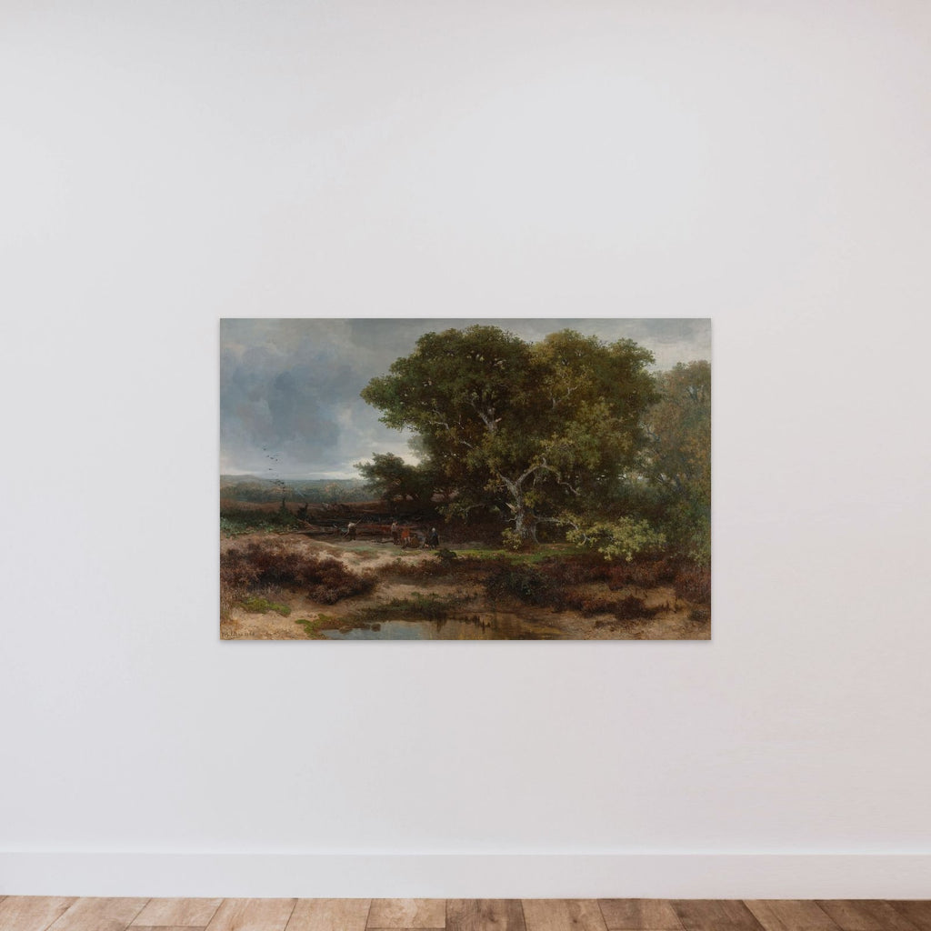 The Heath near Wolfheze unframed — shown to scale