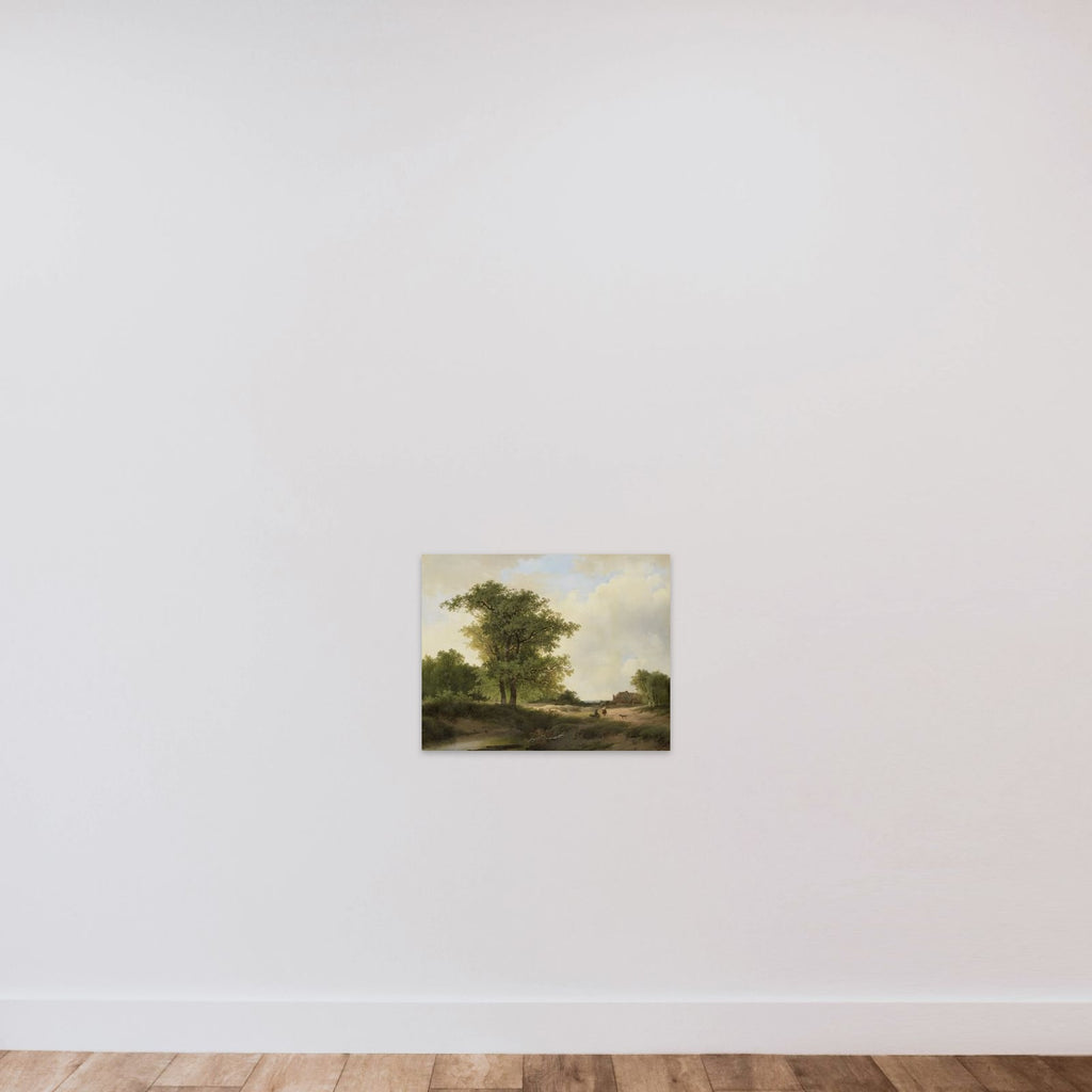 Landscape with Farmstead unframed — shown to scale