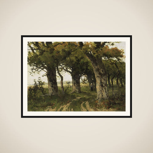 Avenue of Oaks in Late Summer framed