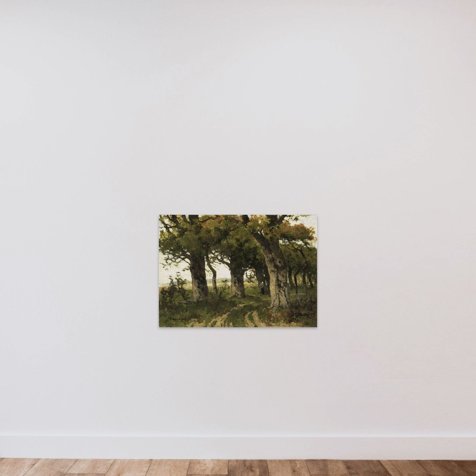 Avenue of Oaks in Late Summer unframed — shown to scale