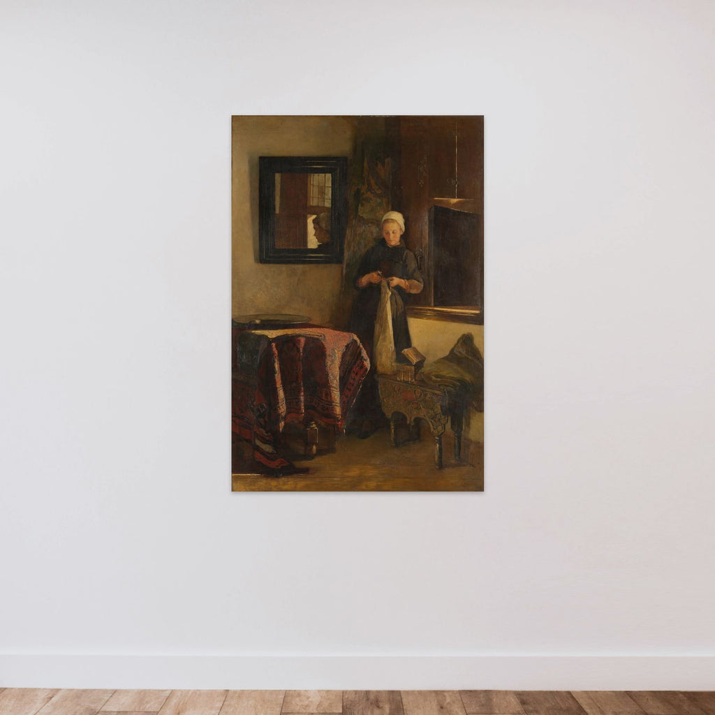 A Sunny Corner unframed — shown to scale