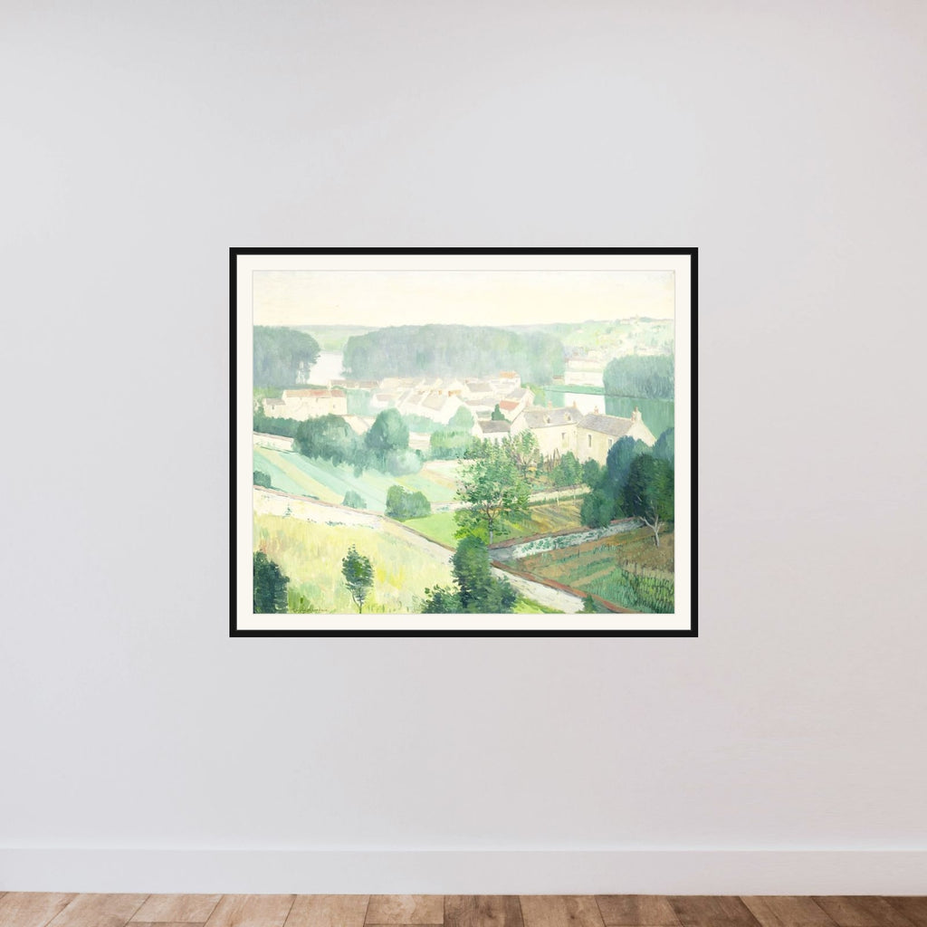 The Village of Sannois framed — shown to scale