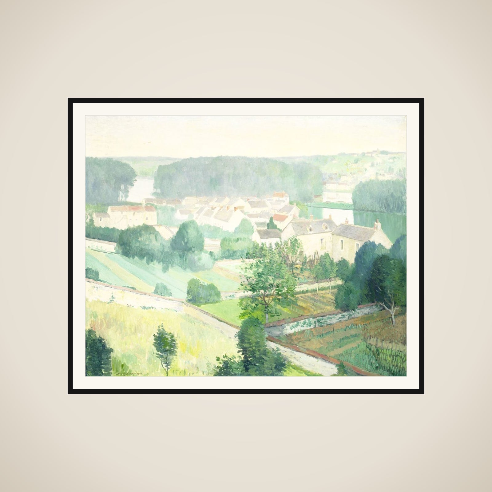 The Village of Sannois framed
