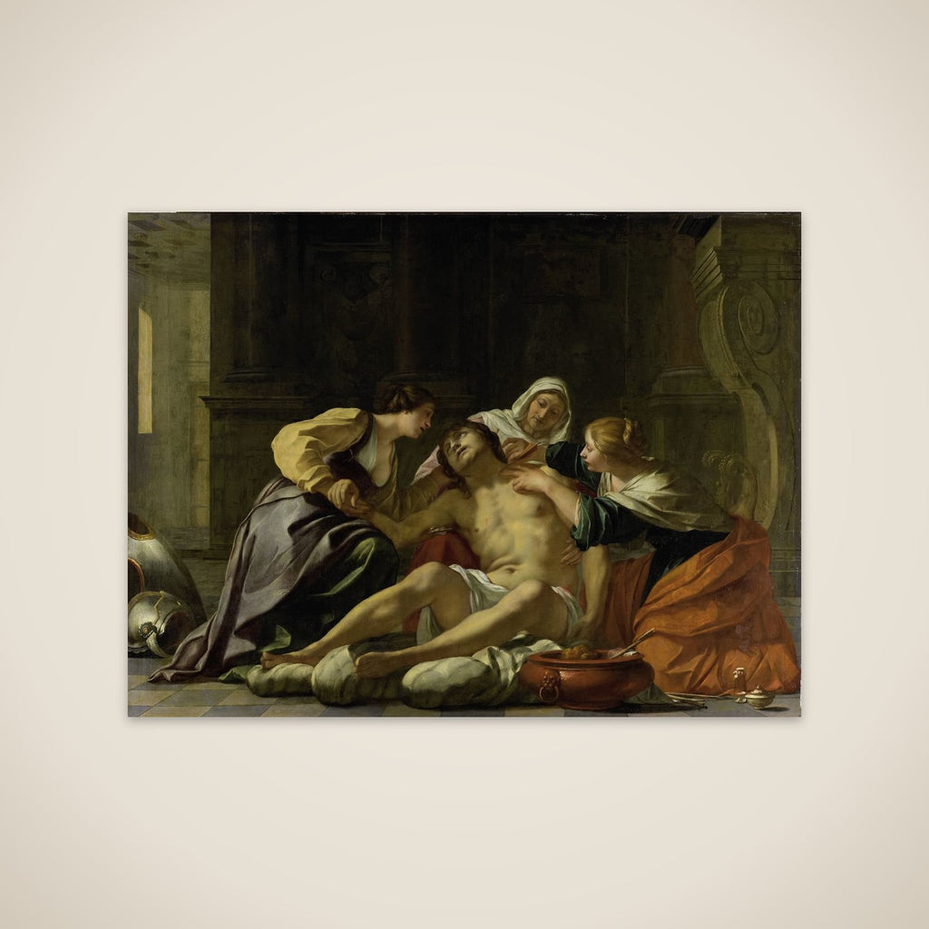 St Sebastian Nursed by Irene and her Helpers unframed print