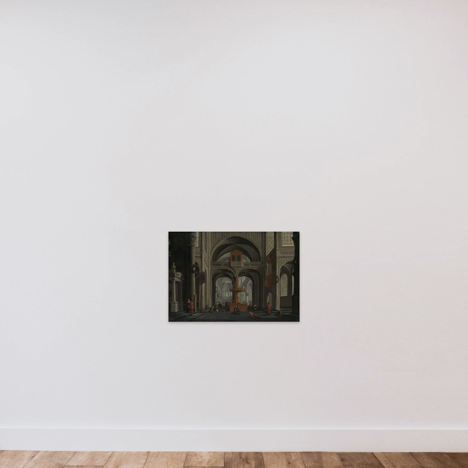 Church Interior unframed — shown to scale