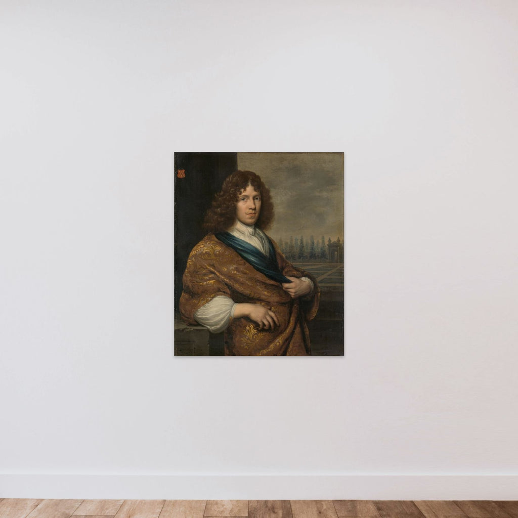 François Leidecker (1650-1718). Deputy of the Exchequer of Zeeland unframed — shown to scale