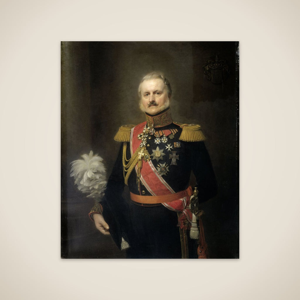 Antonie Frederick Jan Floris Jacob Baron van Omphal (1788-1863), Lieutenant General unframed print