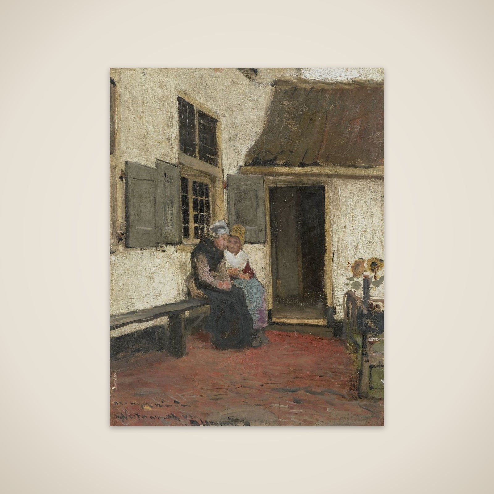 Neighborly Gossip unframed print
