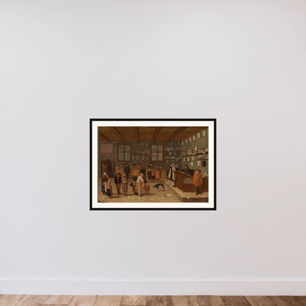 The Lawyer's Office framed — shown to scale