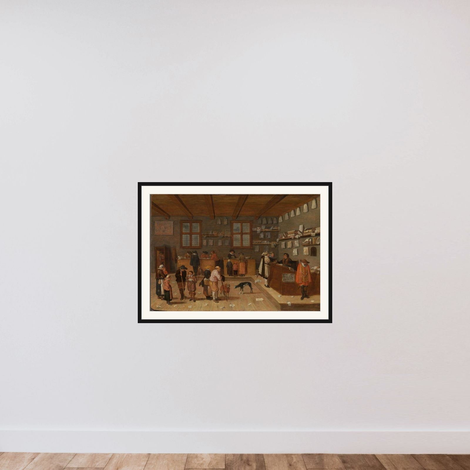 The Lawyer's Office framed — shown to scale
