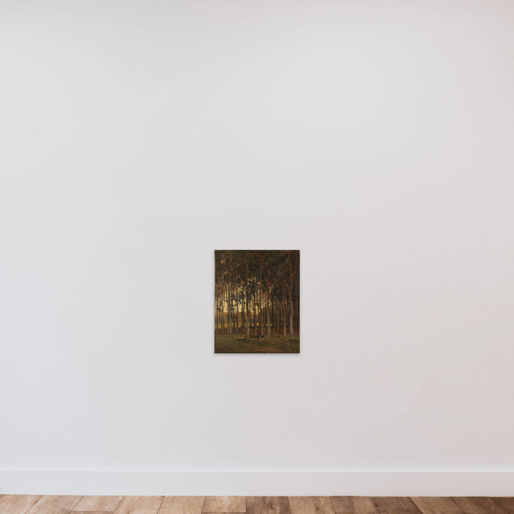 View in the Woods unframed — shown to scale