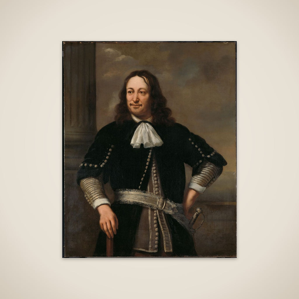 Portrait of a Naval Officer, probably Vice-Admiral Aert van Nes (1626-1693) unframed print