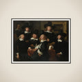 Six Regents and the Beadle of the Nieuwezijds Institute for the Outdoor Relief of the Poor, Amsterdam, 1657 framed