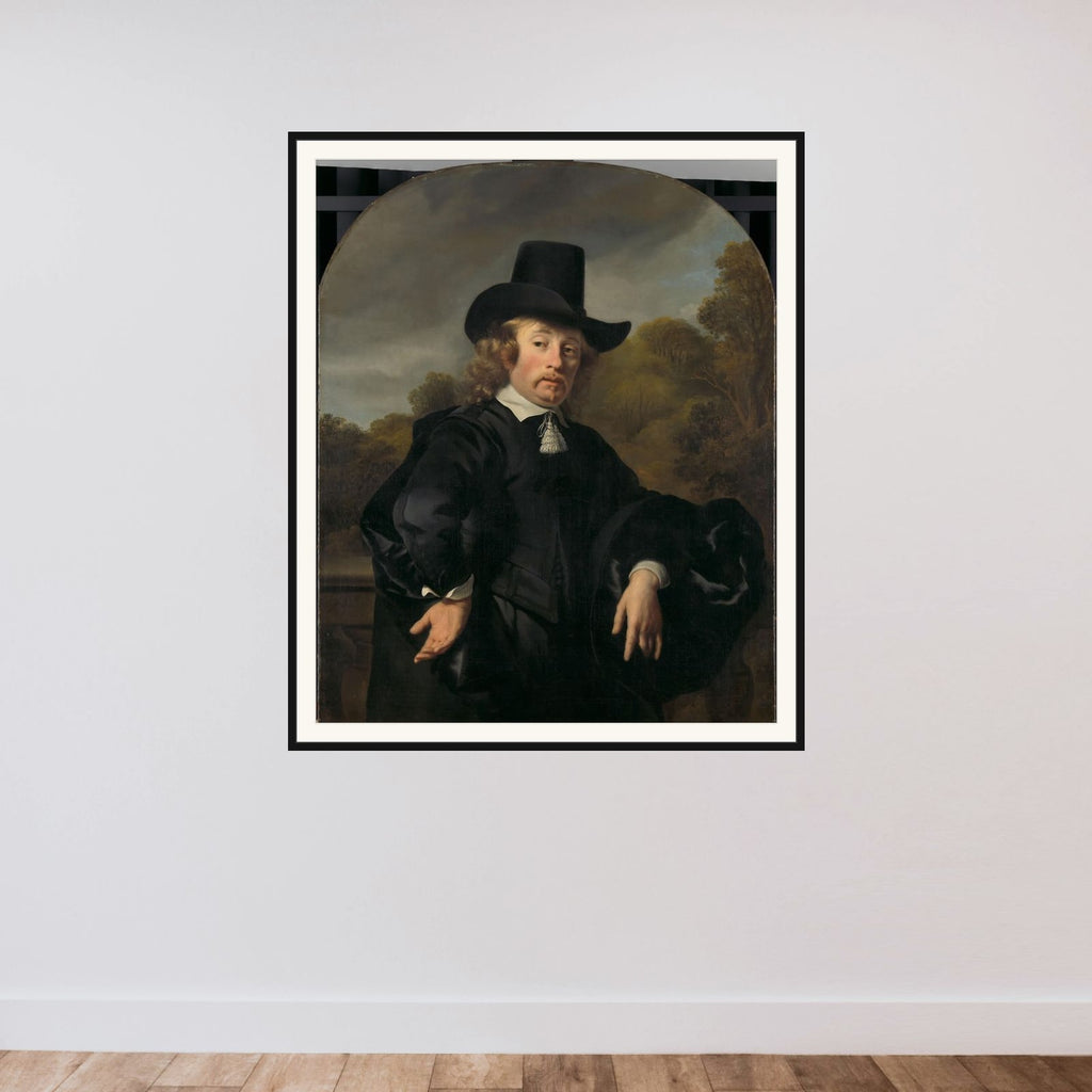 Roelof Meulenaer (1618/19-1691). Amsterdam Mercantile Courier or Postmaster on the Antwerp Route framed — shown to scale