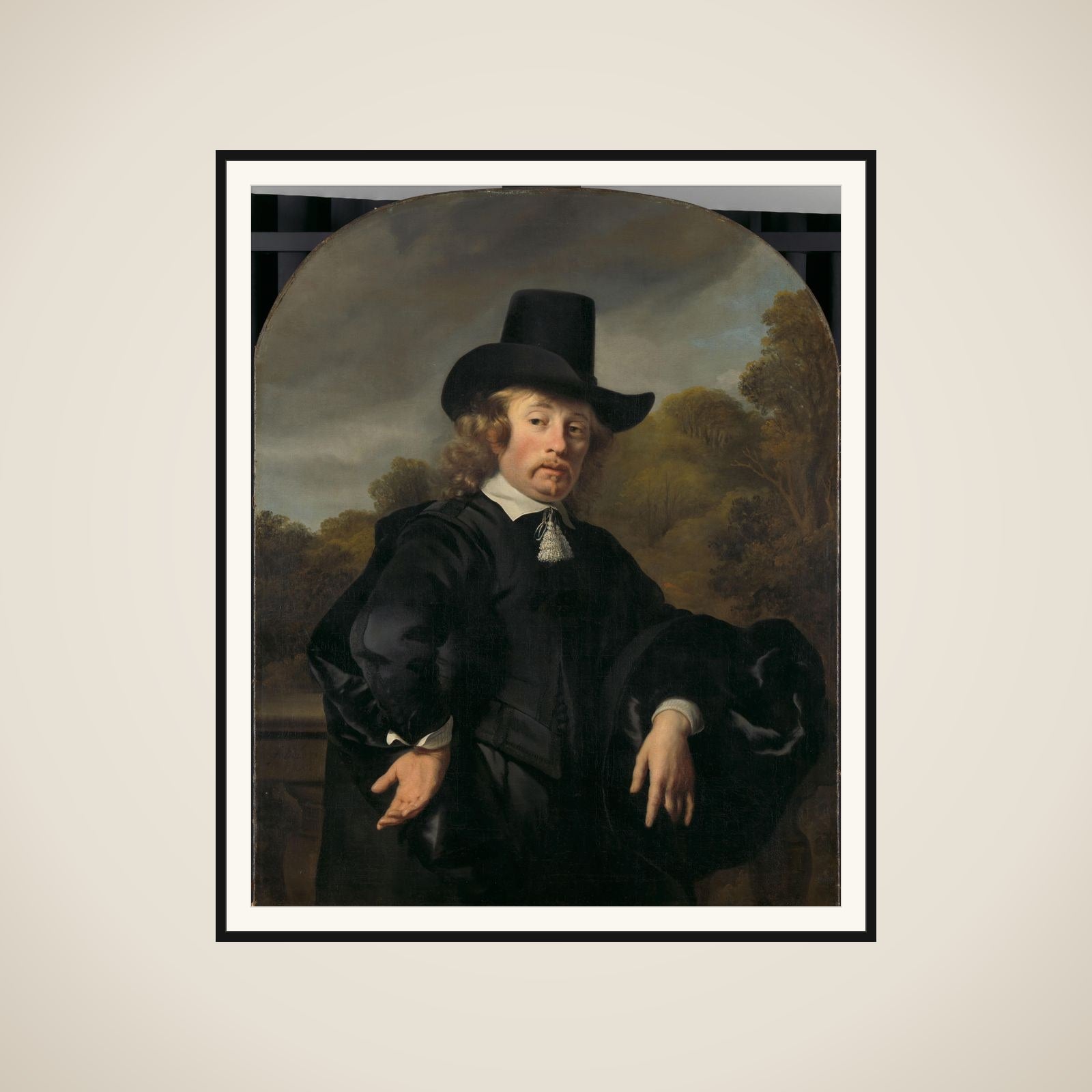 Roelof Meulenaer (1618/19-1691). Amsterdam Mercantile Courier or Postmaster on the Antwerp Route framed