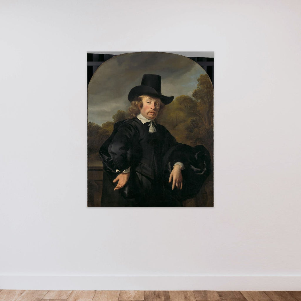 Roelof Meulenaer (1618/19-1691). Amsterdam Mercantile Courier or Postmaster on the Antwerp Route unframed — shown to scale