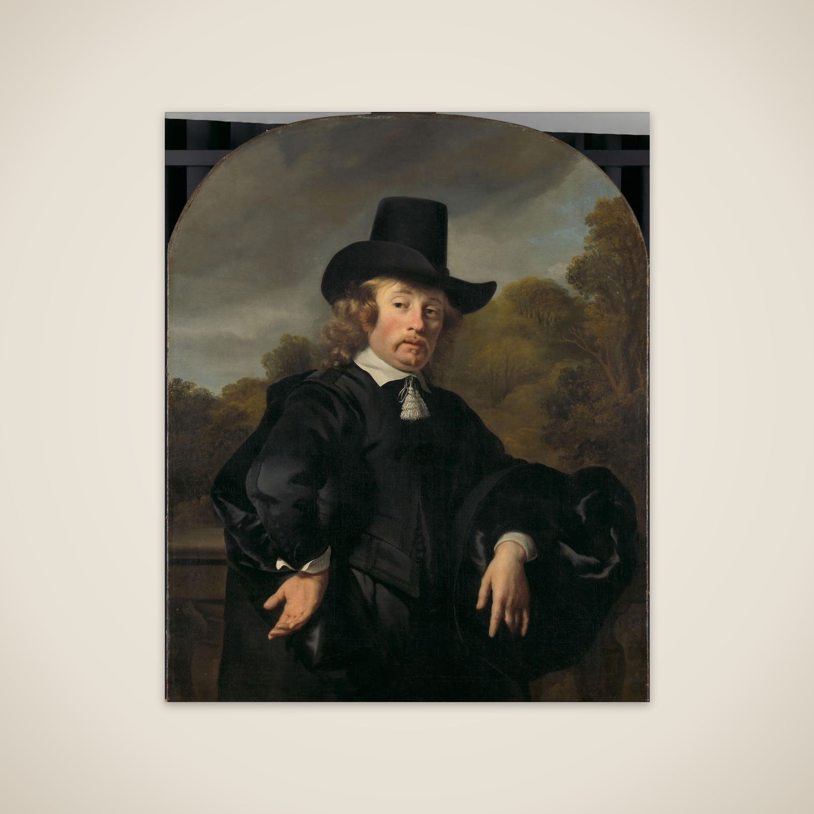 Roelof Meulenaer (1618/19-1691). Amsterdam Mercantile Courier or Postmaster on the Antwerp Route unframed print