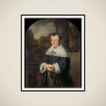 Maria Rey (1630/31-1703). Wife of Roelof Meulenaer framed