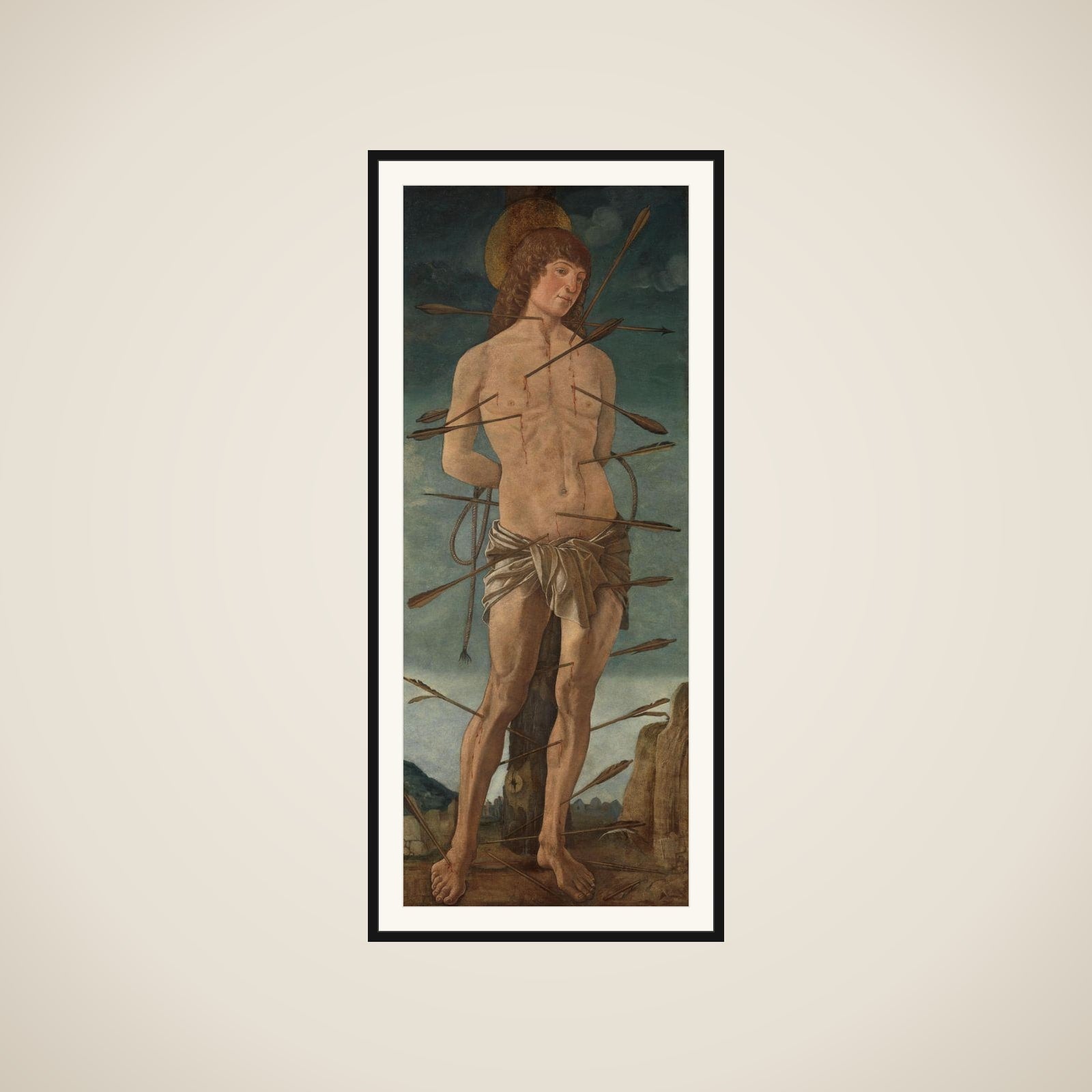 St Sebastian framed