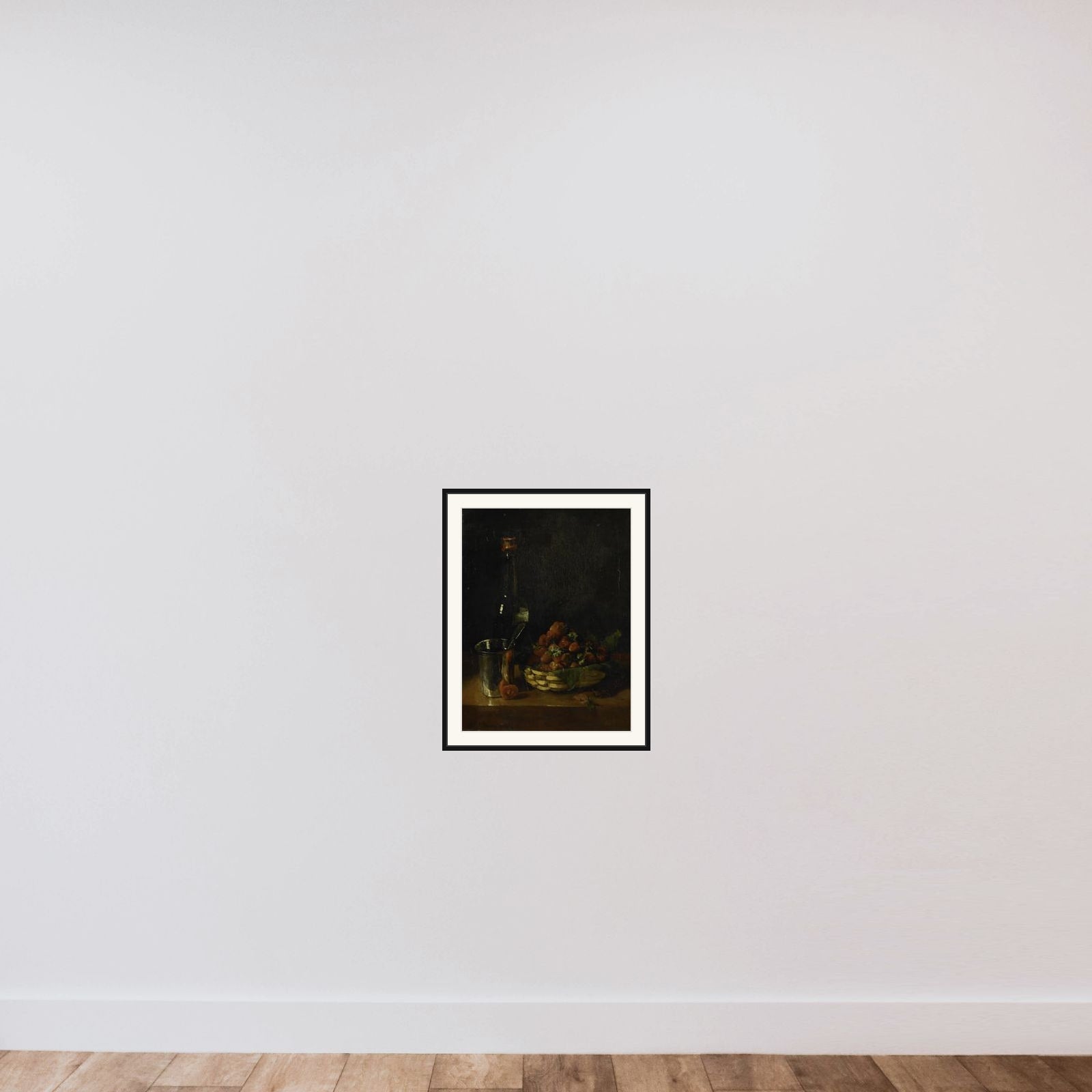 Still life framed — shown to scale