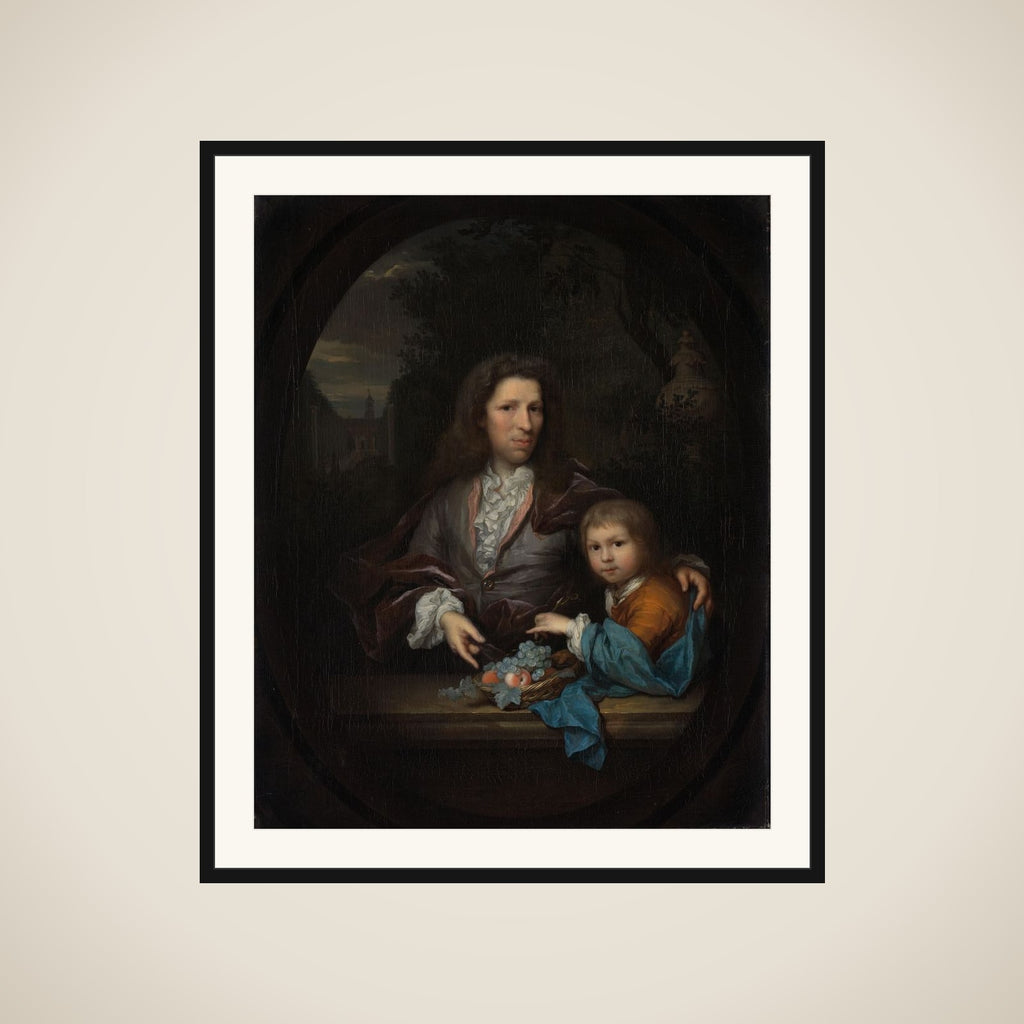 Jan van de Poll (1668-1745) and his Son Harmen Hendrick (1697-1772). framed