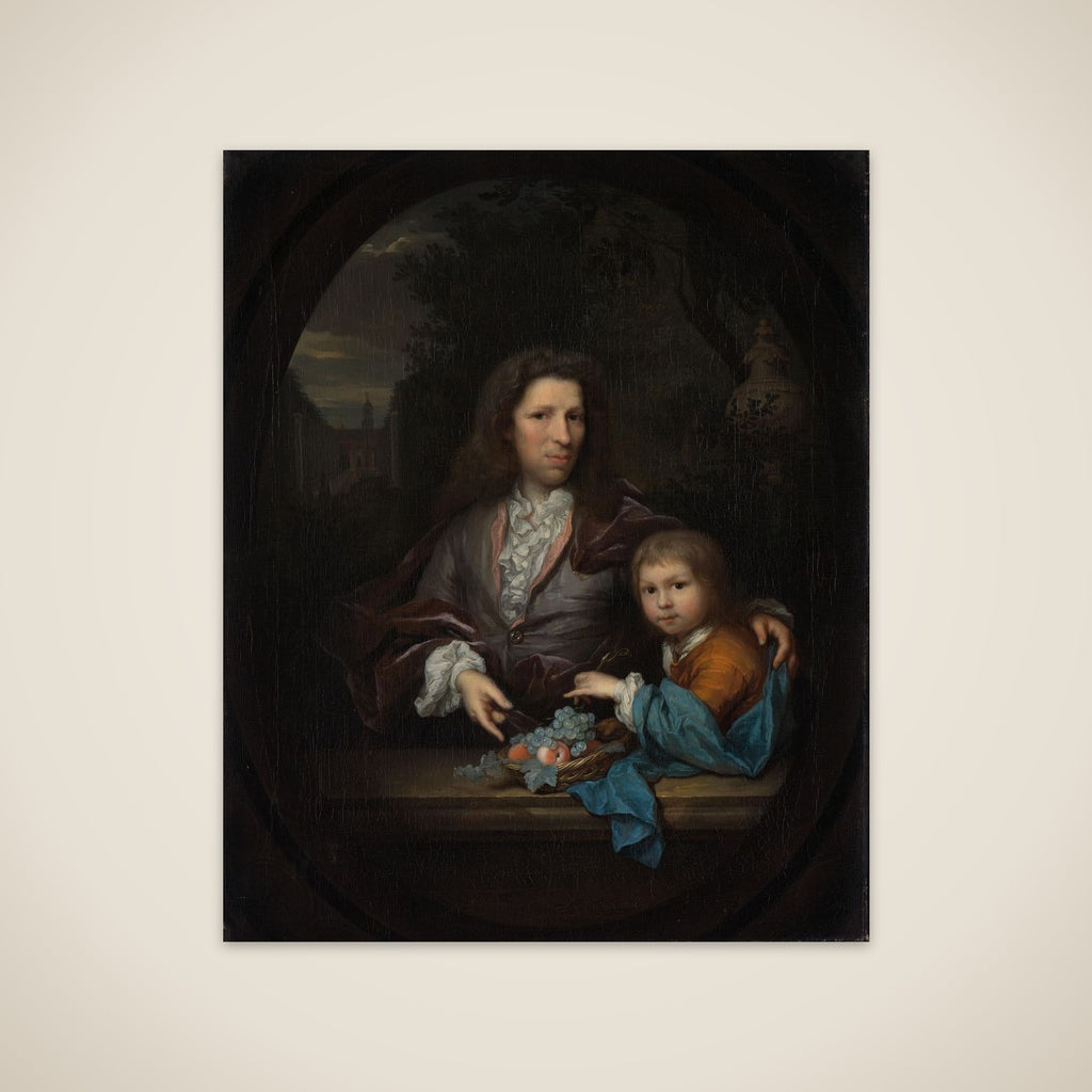 Jan van de Poll (1668-1745) and his Son Harmen Hendrick (1697-1772). unframed print
