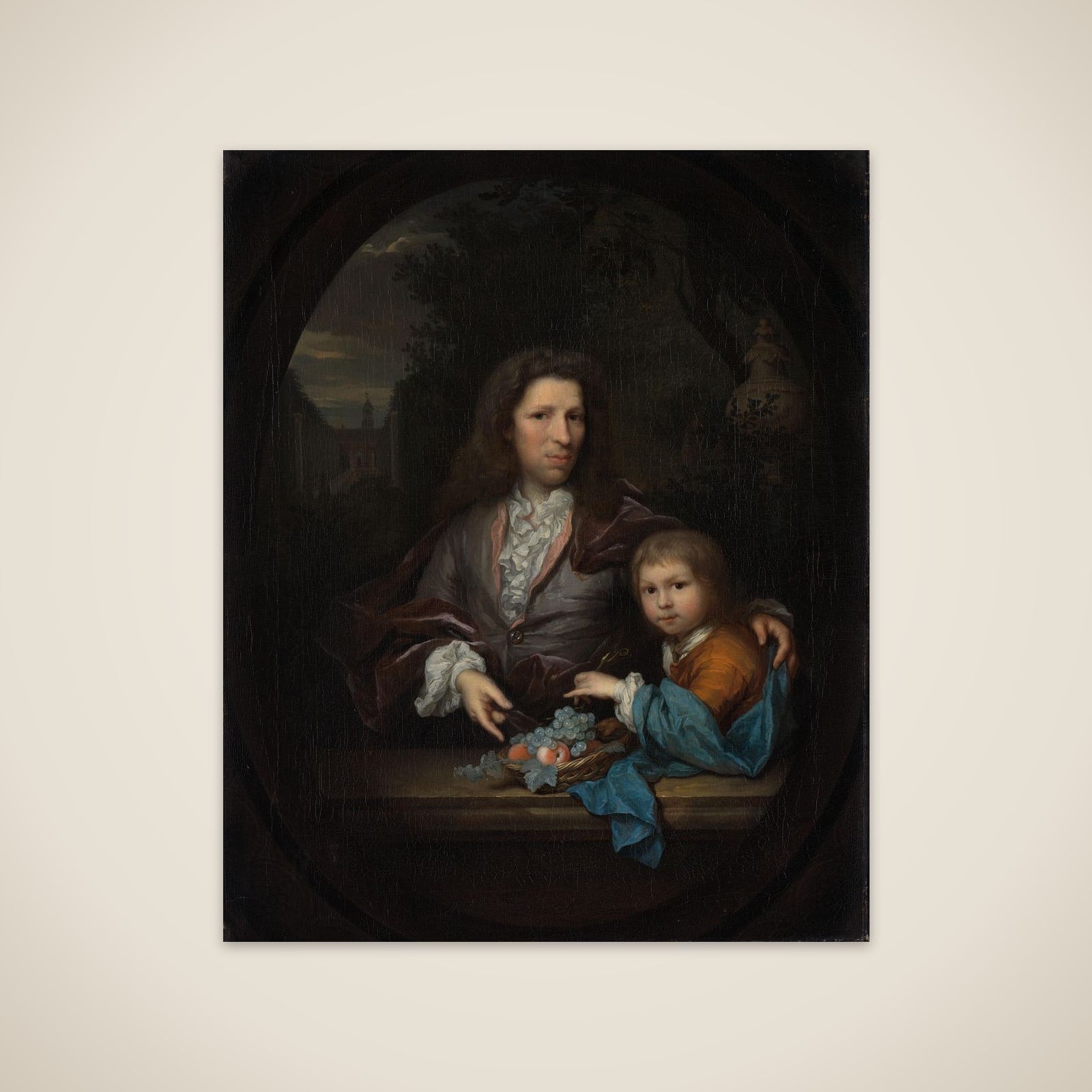 Jan van de Poll (1668-1745) and his Son Harmen Hendrick (1697-1772). unframed print