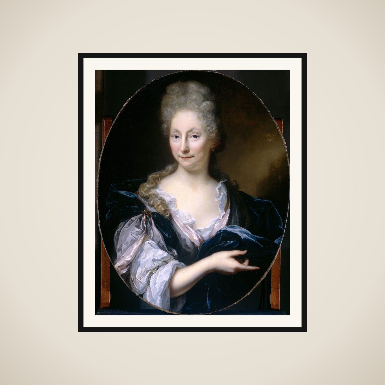 Portrait of Margaretha van de Eeckhout (1639-1701), Wife of Pieter van de Poel framed