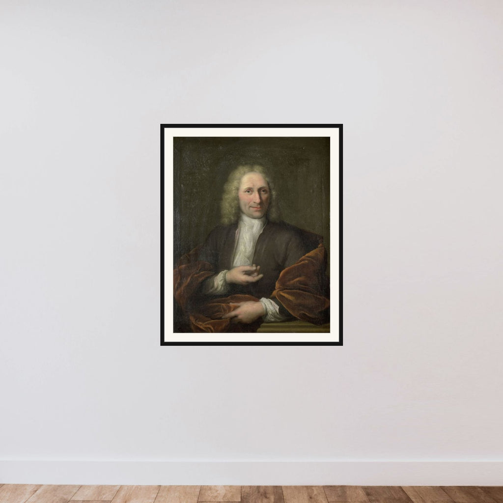 Portrait of a Man framed — shown to scale