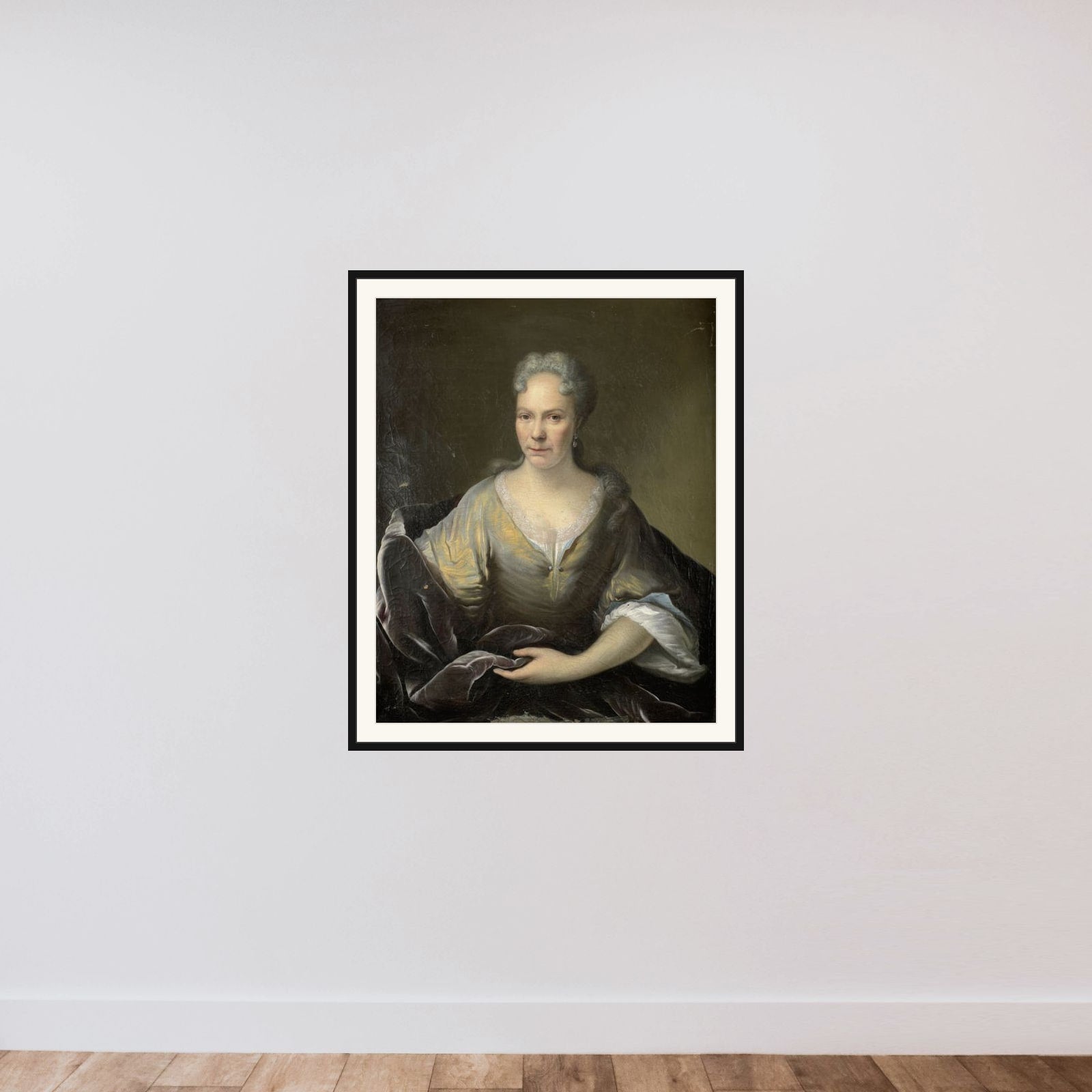 Portrait of a Woman framed — shown to scale