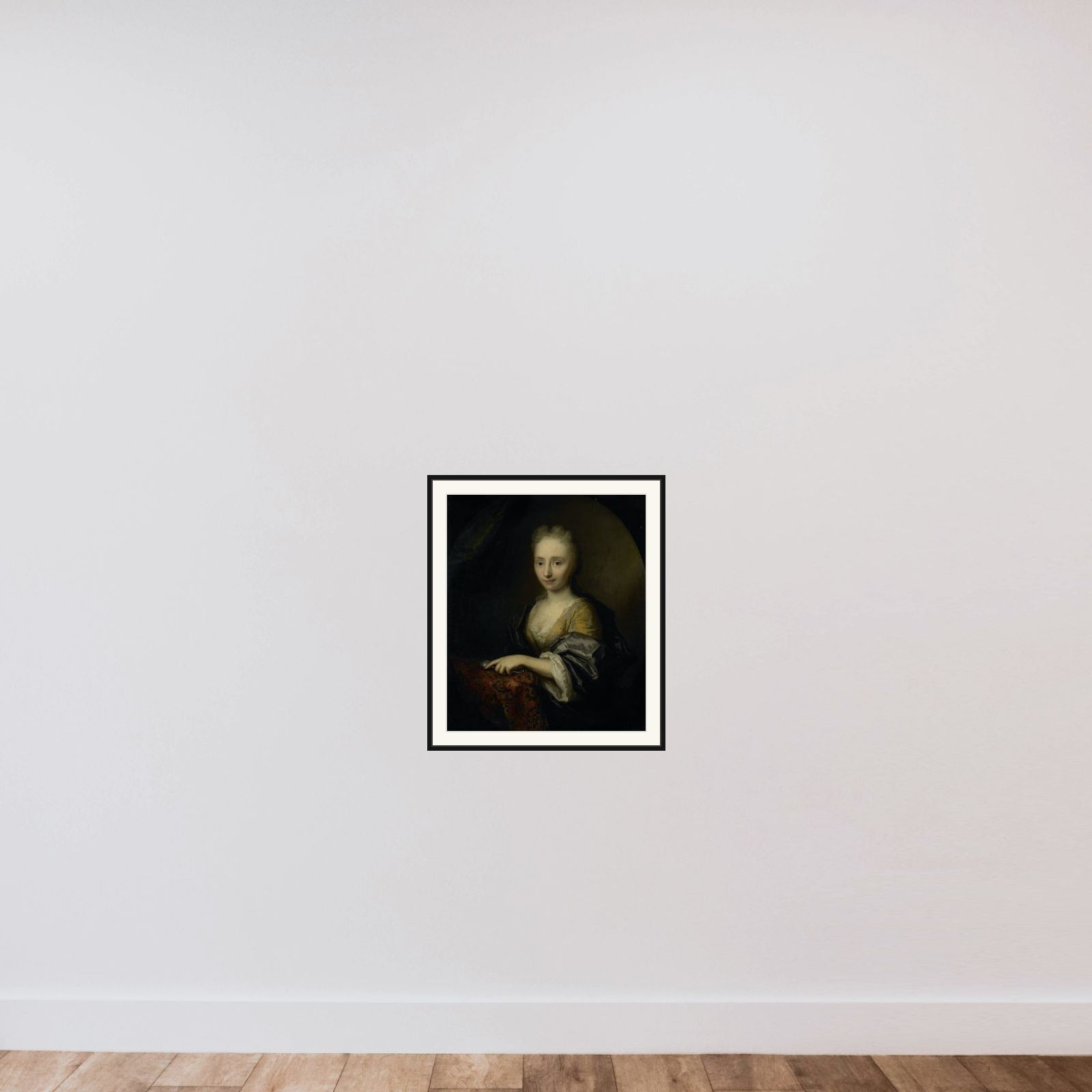 Portrait of a Woman framed — shown to scale