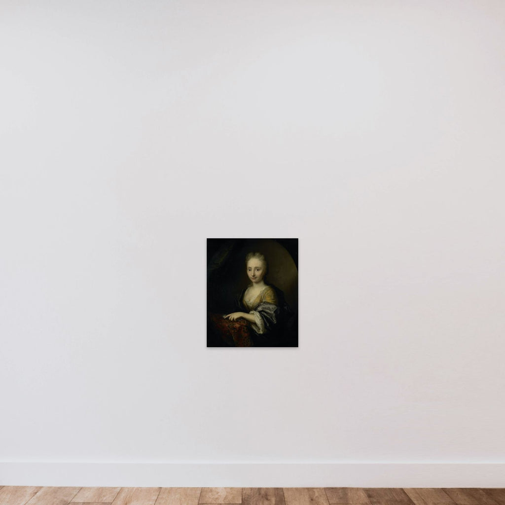 Portrait of a Woman unframed — shown to scale