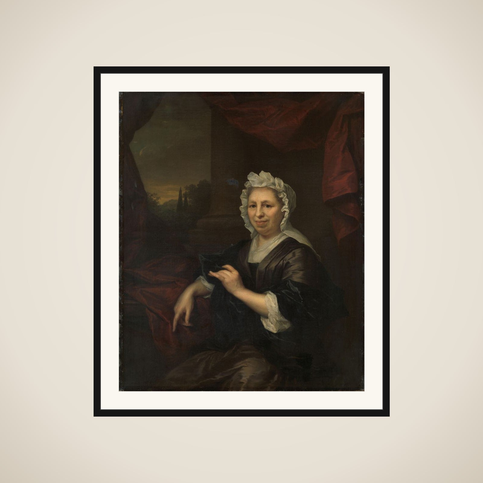 Brechje Hooft (1640-1721). Widow of Harmen van de Poll framed