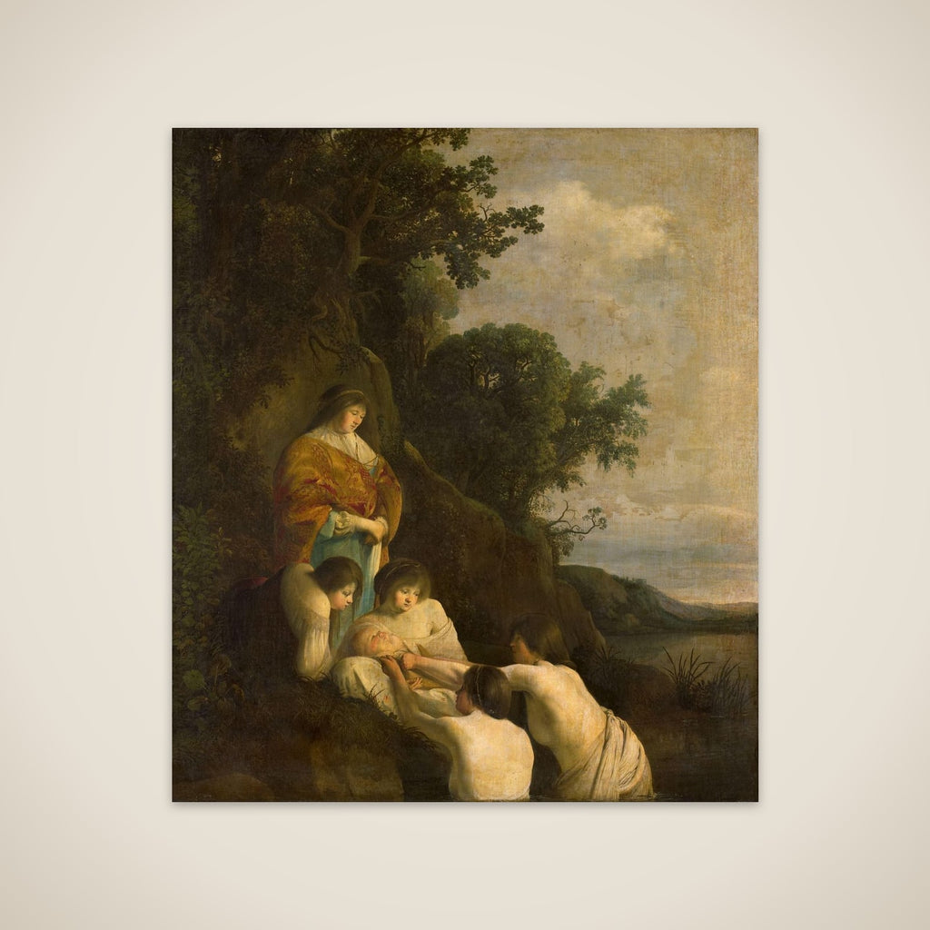 Pharaoh's Daughter Discovers Moses in the Rush Basket unframed print