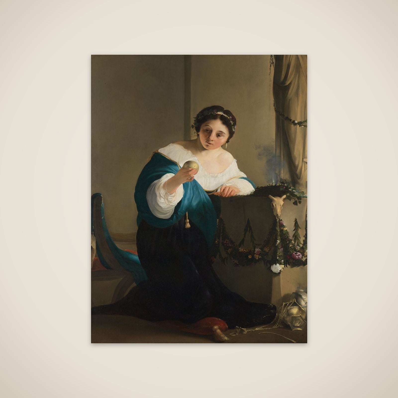 Mythological Figure, thought to be Pomona unframed print