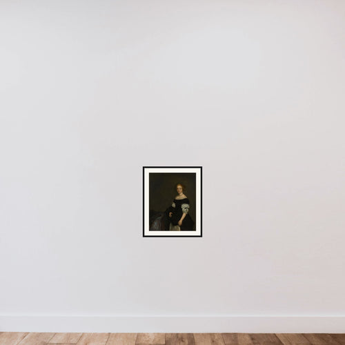 Aletta Pancras (1649-1707) Wife of François de Vicq framed — shown to scale