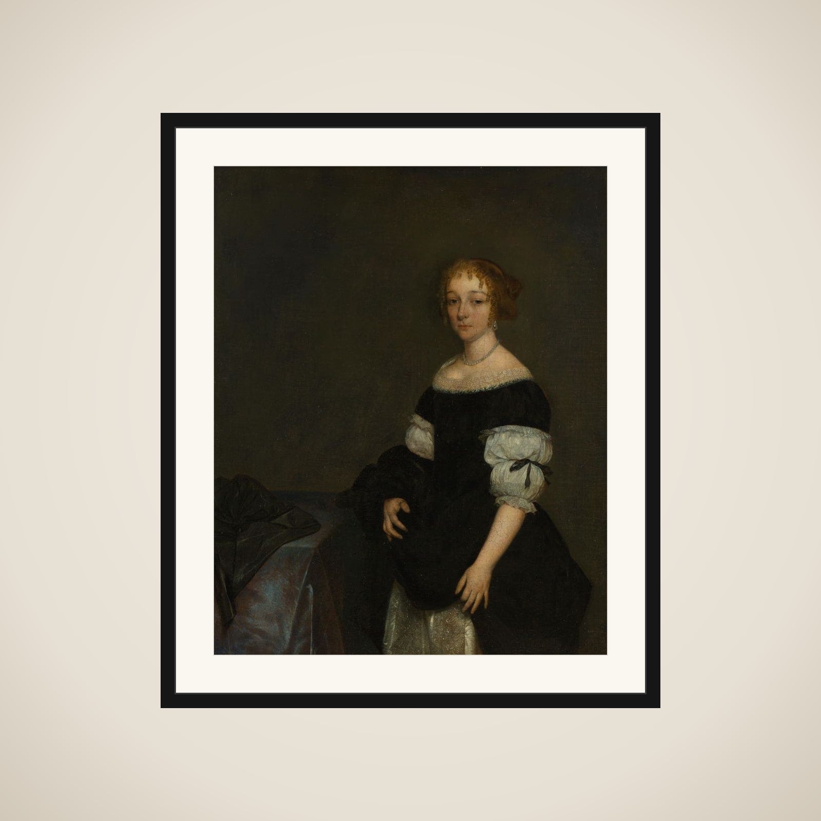Aletta Pancras (1649-1707) Wife of François de Vicq framed