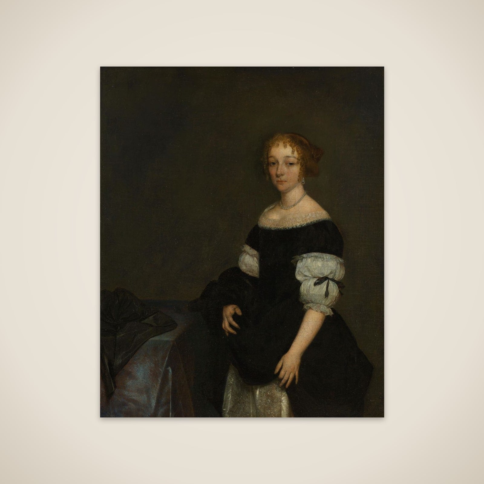 Aletta Pancras (1649-1707) Wife of François de Vicq unframed print