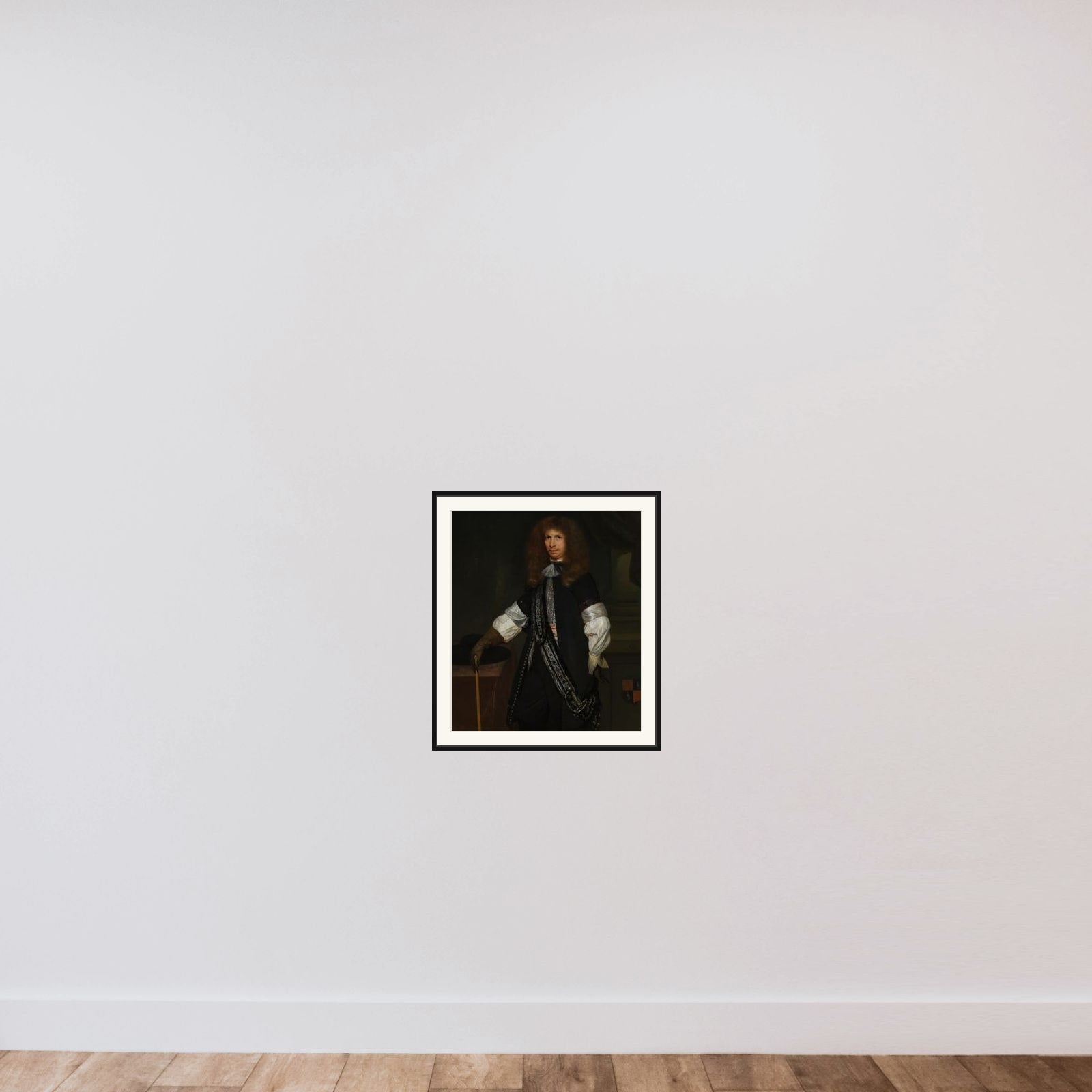Jacob de Graeff (1642-90). In the Uniform of an Officer framed — shown to scale