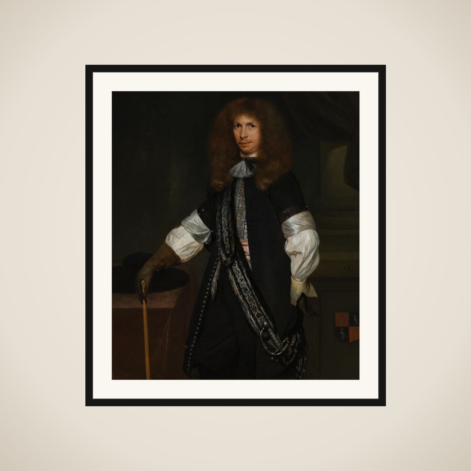 Jacob de Graeff (1642-90). In the Uniform of an Officer framed