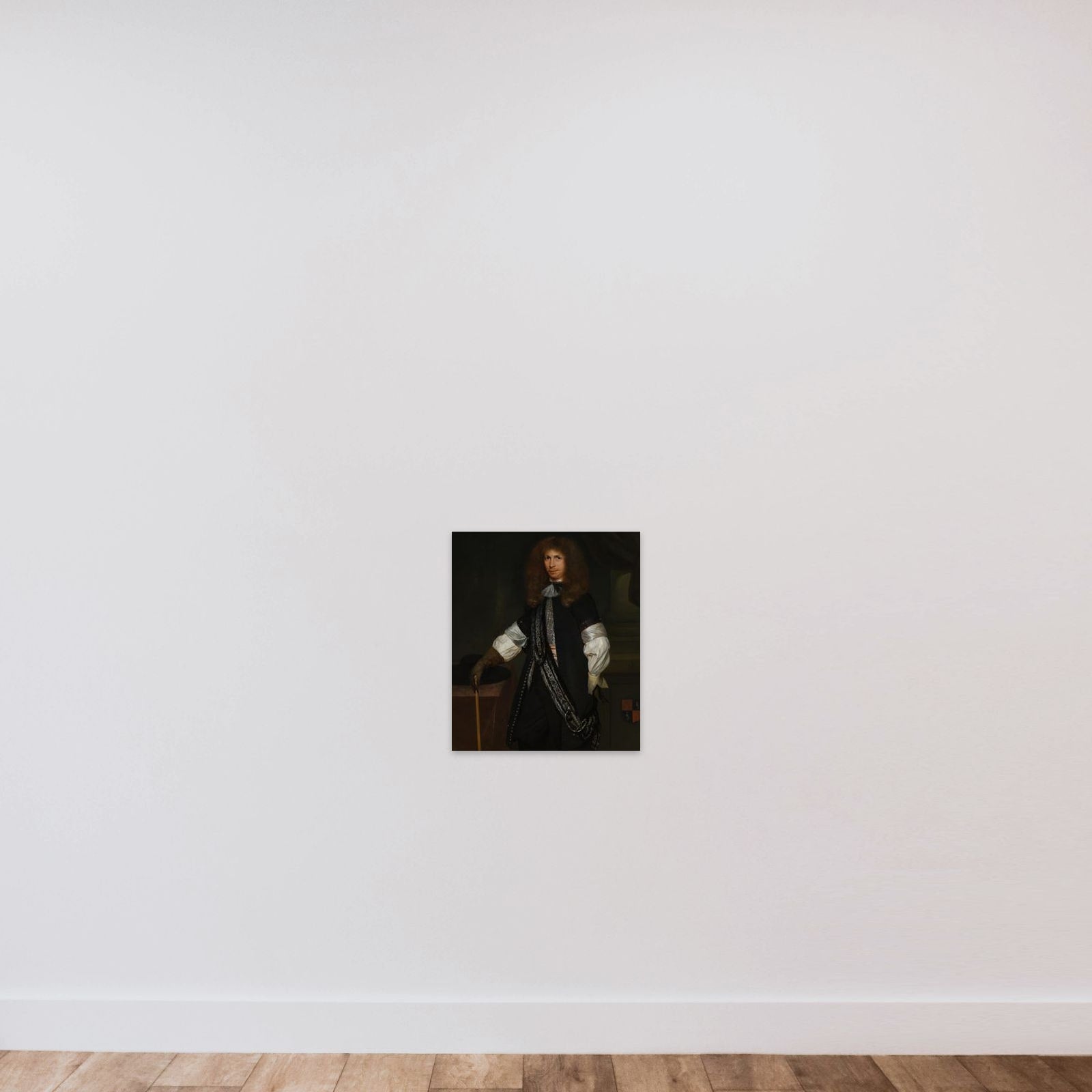 Jacob de Graeff (1642-90). In the Uniform of an Officer unframed — shown to scale