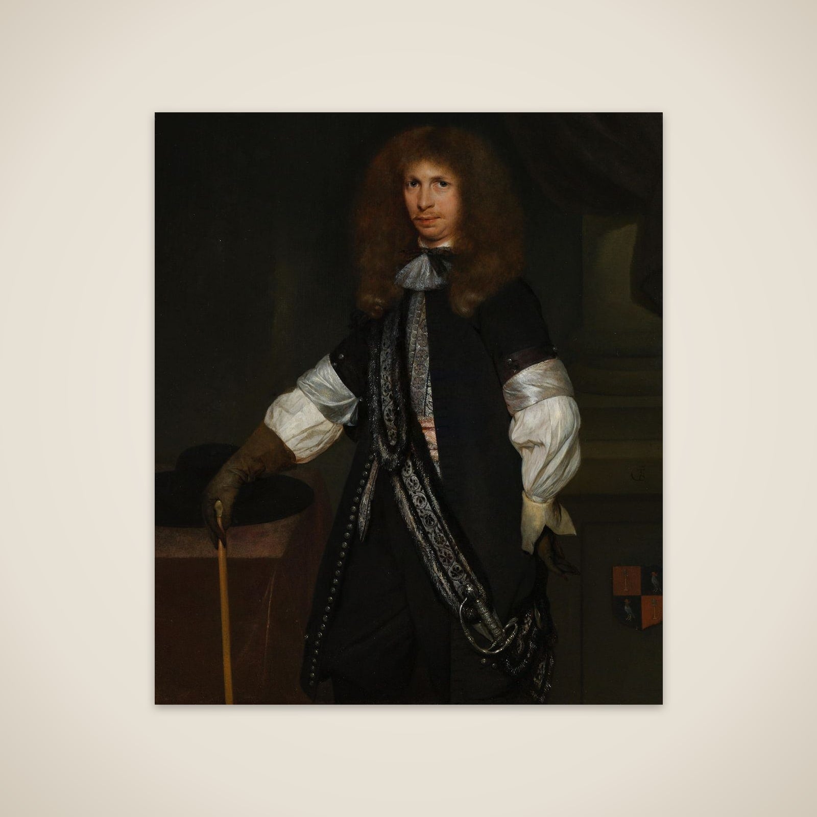 Jacob de Graeff (1642-90). In the Uniform of an Officer unframed print
