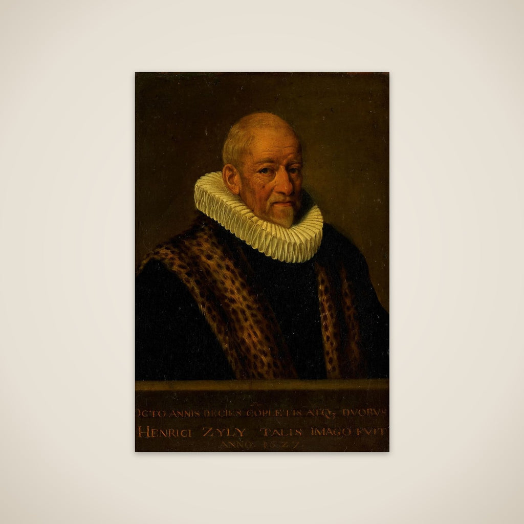 Portrait of Henricus van Zijl (1545-1627) unframed print